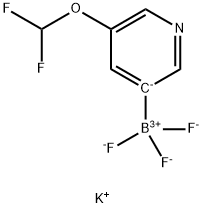potassiuM (5-(difluoroMethoxy)pyridin-3-yl)trifluoroborate Struktur