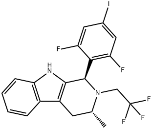 1953133-31-7 (1R,3R)-1-(2,6-difluoro-4-iodophenyl)-3-methyl-2-(2,2,2-trifluoroethyl)-2,3,4,9-tetrahydro-1H-pyrido[3,4-b]indole