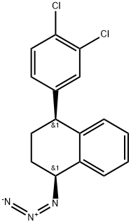 Naphthalene, 1-azido-4-(3,4-dichlorophenyl)-1,2,3,4-tetrahydro-, (1S,4S)-