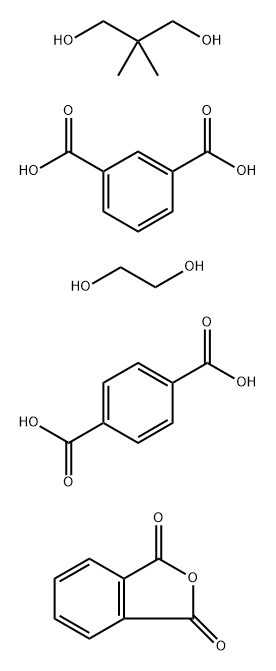 1,3-Benzenedicarboxylic acid, polymer with 1,4-benzenedicarboxylic acid, 2,2-dimethyl-1,3-propanediol, 1,2-ethanediol and 1,3-isobenzofurandione,195530-02-0,结构式