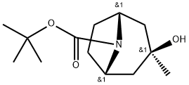 外-3-羟基-3-甲基-8-氮杂双环[3.2.1]辛烷-8-羧酸叔丁酯,1955463-81-6,结构式