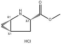 Methyl (1S,3S,5S)-2-azabicyclo[3.1.0]hexane-3-carboxylate hydrochloride Struktur