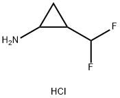 2-(Difluoromethyl)cyclopropan-1-amine hydrochloride Structure