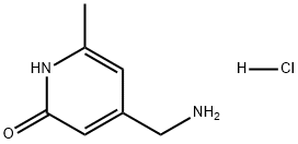 2(1H)-Pyridinone, 4-(aminomethyl)-6-methyl-, hydrochloride (1:1) Struktur