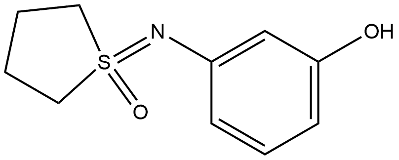 1-[(3-HYDROXYPHENYL)IMINO]-1LAMBDA6-THIOLAN-1-ONE 结构式