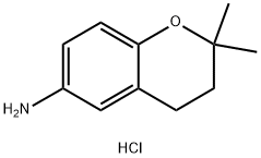 2H-1-Benzopyran-6-amine, 3,4-dihydro-2,2-dimethyl-, hydrochloride (1:1),1955520-04-3,结构式