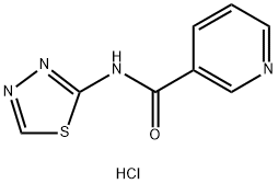 N-(1,3,4-Thiadiazol-2-yl)pyridine-3-carboxamide dihydrochloride 结构式