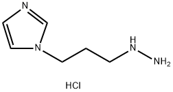 1-(3-hydrazinylpropyl)-1H-imidazole trihydrochloride Struktur