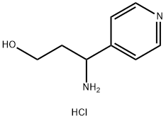 3-amino-3-(pyridin-4-yl)propan-1-ol dihydrochloride Struktur