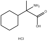 Cyclohexaneacetic acid, α-amino-α-methyl-, hydrochloride (1:1) Structure