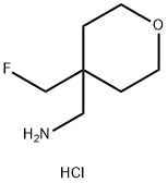 [4-(Fluoromethyl)oxan-4-yl]methanamine hydrochloride Structure