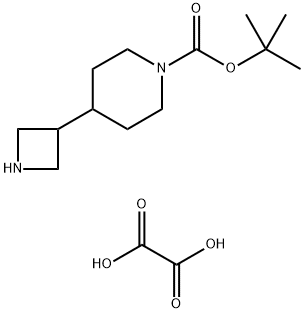tert-Butyl 4-(azetidin-3-yl)piperidine-1-carboxylate oxalate(2:1) Structure