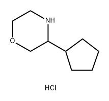 Morpholine, 3-cyclopentyl-, hydrochloride Struktur