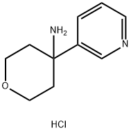2H-Pyran-4-amine, tetrahydro-4-(3-pyridinyl)-, hydrochloride (1:1) 结构式