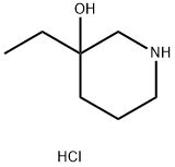 3-Ethylpiperidin-3-ol hydrochloride Structure