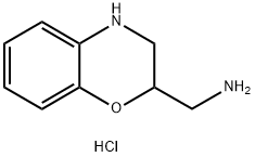 (3,4-Dihydro-2H-benzo[b][1,4]oxazin-2-yl)methanamine hydrochloride Struktur