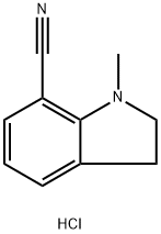 1-Methylindoline-7-carbonitrile hydrochloride 化学構造式