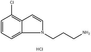 3-(4-Chloro-1H-indol-1-yl)propan-1-amine hydrochloride Struktur