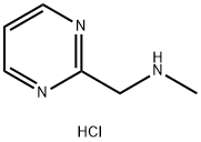 N-メチル-1-(ピリミジン-2-イル)メタンアミン2HCL 化学構造式