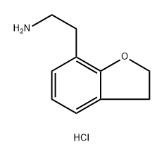 2-(2,3-Dihydrobenzofuran-7-yl)ethanamine hydrochloride 结构式