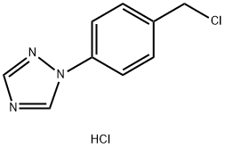 1-(4-(Chloromethyl)phenyl)-1H-1,2,4-triazole hydrochloride,1956355-66-0,结构式