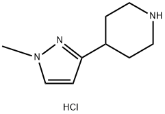 4-(1-Methyl-1H-Pyrazol-3-Yl)Piperidine Dihydrochloride(WXC00197) 化学構造式