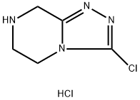 3-氯-5,6,7,8-四氢-[1,2,4]三唑并[4,3-A]吡嗪盐酸盐 结构式