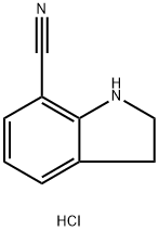 Indoline-7-carbonitrile hydrochloride Structure