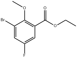 Ethyl 3-bromo-5-fluoro-2-methoxybenzoate Structure