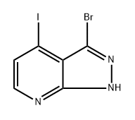3-Bromo-4-iodo-1H-pyrazolo[3,4-b]pyridine Structure