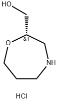 (S)-(1,4-Oxazepan-2-yl)methanol hydrochloride Struktur