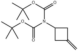 Imidodicarbonic acid, 2-(3-methylenecyclobutyl)-, 1,3-bis(1,1-dimethylethyl) ester 化学構造式