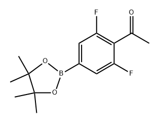 1-(2,6-difluoro-4-(4,4,5,5-tetramethyl-1,3,2-dioxaborolan-2-yl)phenyl)ethanone Structure