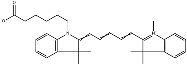 Cyanine5 carboxylic acid Struktur
