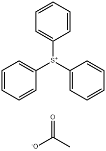 三苯基醋酸硫鎓, 19600-49-8, 结构式