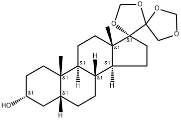 (3α,5β)-17,20:20,21-Bis[Methylenebis(oxy)]pregnan-3-ol Structure