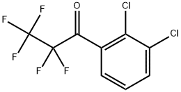 1-(2,3-Dichlorophenyl)-2,2,3,3,3-pentafluoro-1-propanone Struktur