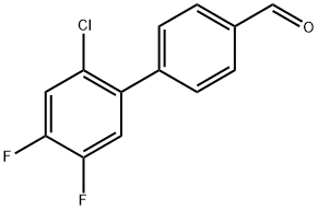 2'-Chloro-4',5'-difluoro-[1,1'-biphenyl]-4-carbaldehyde Structure