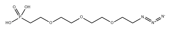Azido-PEG3-phosphonic acid Structure