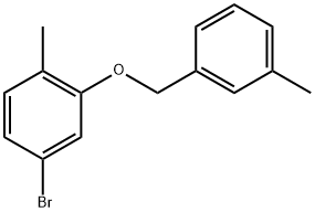 4-bromo-1-methyl-2-((3-methylbenzyl)oxy)benzene Structure