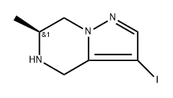 (S)-3-碘-6-甲基-4,5,6,7-四氢吡唑并[1,5-A]吡嗪,1967004-42-7,结构式