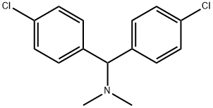 1,1-bis(4-chlorophenyl)-N,N-dimethylmethanamine,19685-62-2,结构式