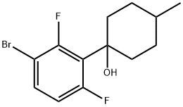 1-(3-bromo-2,6-difluorophenyl)-4-methylcyclohexanol Structure