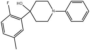 4-(2-Fluoro-5-methylphenyl)-1-phenyl-4-piperidinol Structure