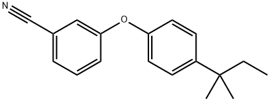 3-[4-(1,1-Dimethylpropyl)phenoxy]benzonitrile Structure