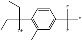 α,α-Diethyl-2-methyl-4-(trifluoromethyl)benzenemethanol Structure