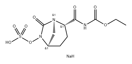 SULFURIC ACID, MONO[(1R,2S,5R)-2-[[(ETHOXYC ARBONYL)AMINO]CARBONYL]-7-OXO-1,6-DIAZAB ICYCLO[3.2.1]OC,1972591-07-3,结构式