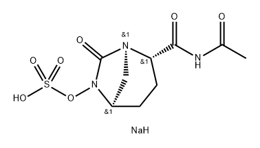 Sulfuric acid, mono [(1 R,2S,5R)-2-[(acetyl amino)carbonyl]-7-oxo-1 ,6-diazabicyclo[3.2.1 ] oct-6-yl] ester, sodium salt (1 : 1 ) Structure