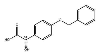 (S)-2-(4-(苄氧基)苯基)-2-羟基乙酸,197437-40-4,结构式