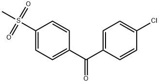 (4-Chlorophenyl)[4-(methylsulfonyl)phenyl]methanone Structure